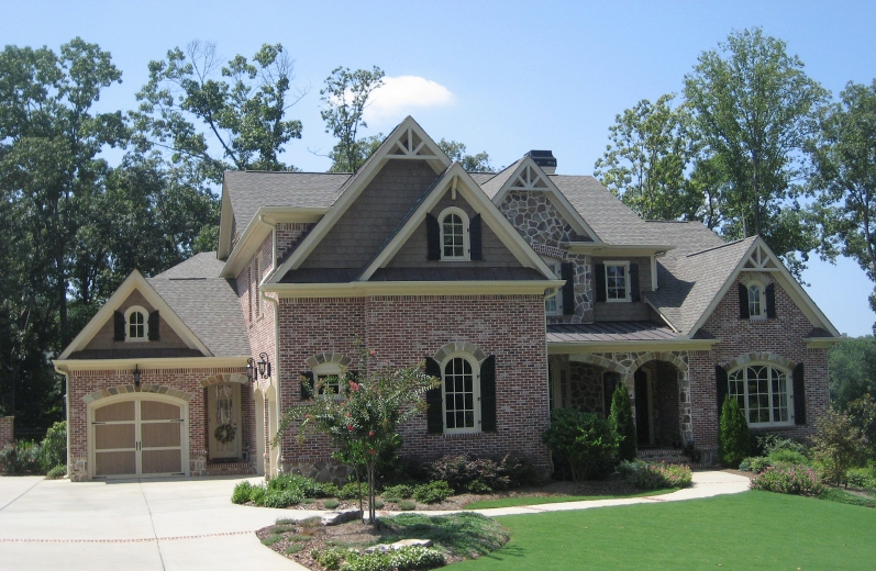 The exterior of a renovated home