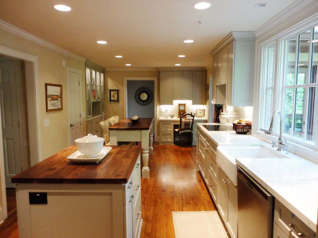 A renovated kitchen with plenty of movement space