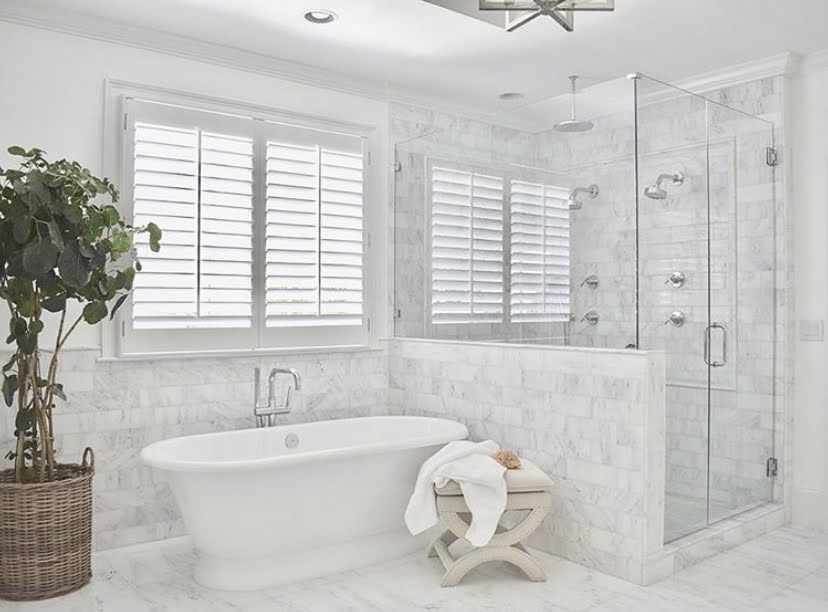 a bathroom after a remodel