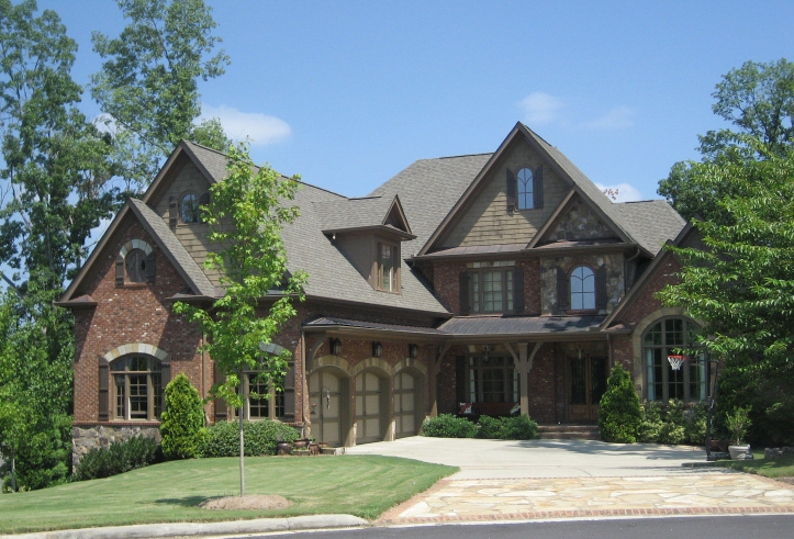 A new home with fresh exterior features in Georgia