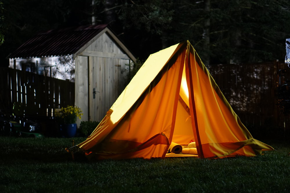 Camping in the backyard family fun ©Art from Nature
