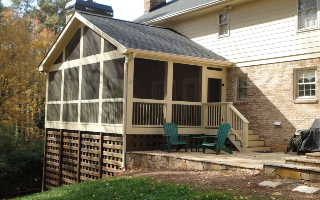 Norm Hughes Screened-In Patio with outdoor area